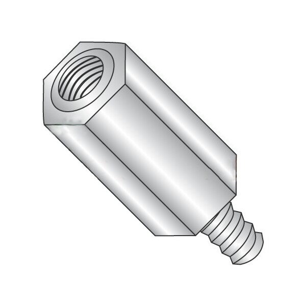 Newport Fasteners Hex Standoff, #10-32 Thrd Sz, 18-8 Stainless Steel Plain, 5/16" Hex W, 100 PK 871207 - main